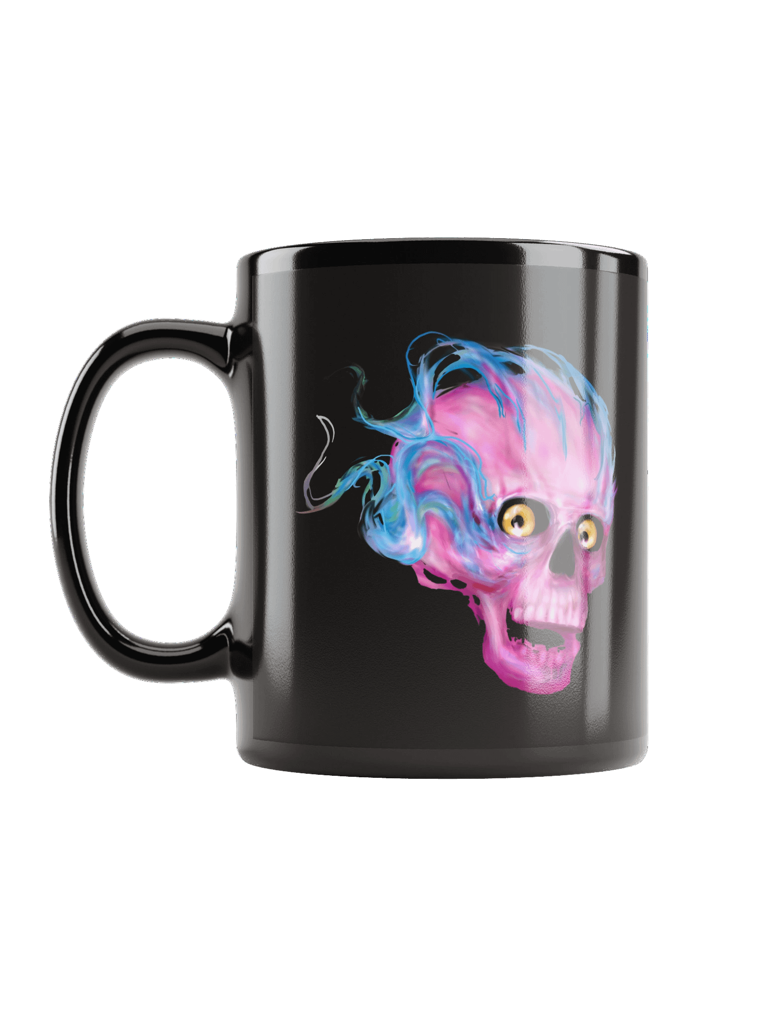 pink blue flame happy skull product image (11)