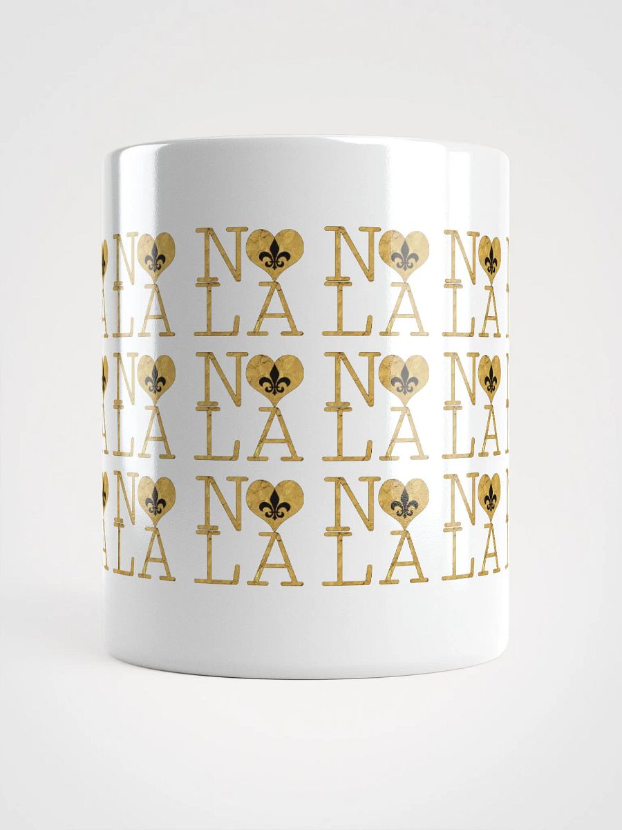 I LOVE NOLA **LEGACY MUG** (GOLD WRAP FULL OUTLINE INFINITY WALL) product image (13)