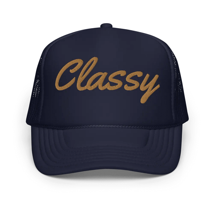 Classy 3D Embroidered Trucker Snapback product image (1)
