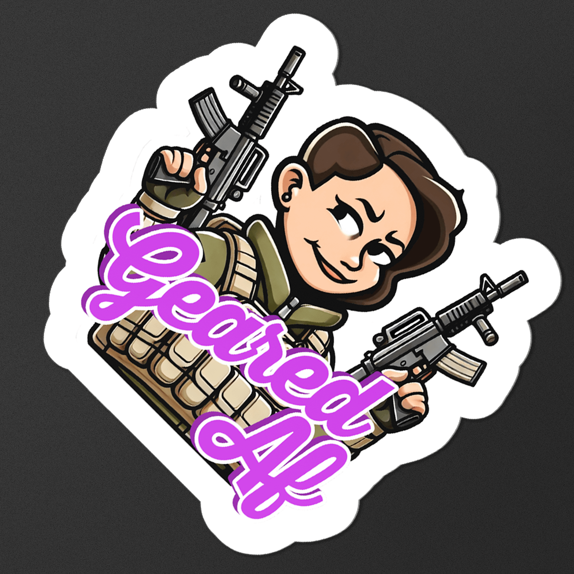 "Geared AF" - A DayZ Sticker product image (2)