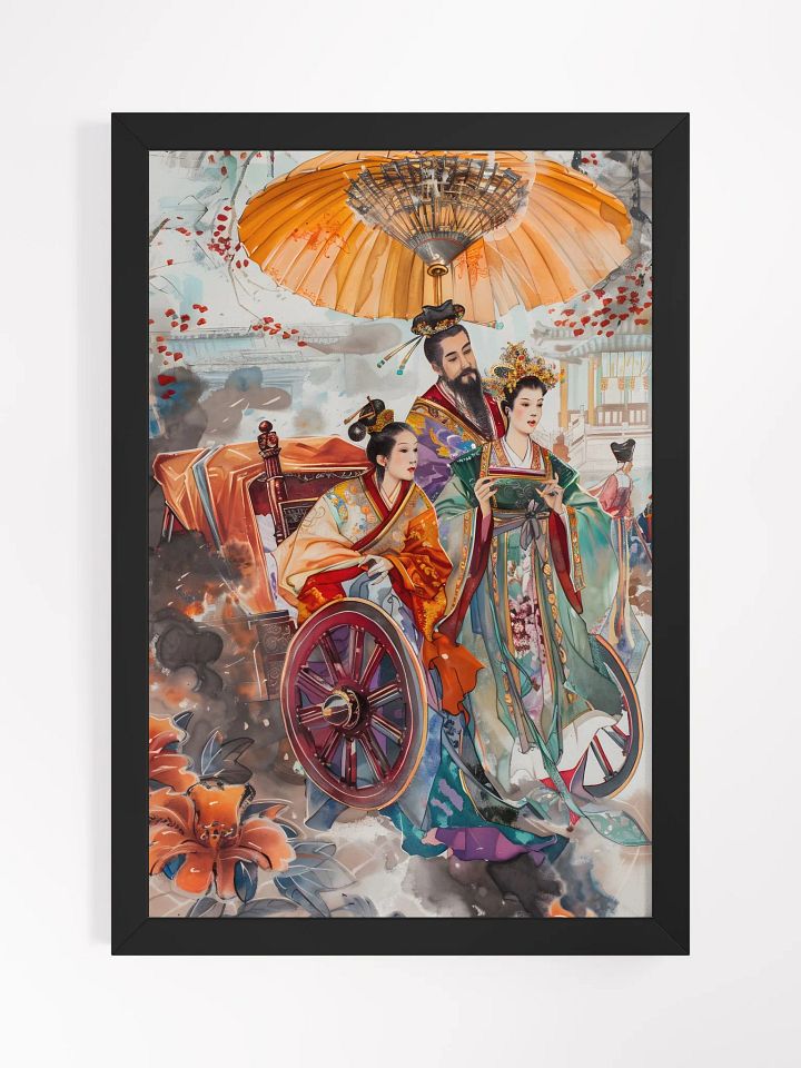 Historical regal scene with elegant figures in robes product image (1)
