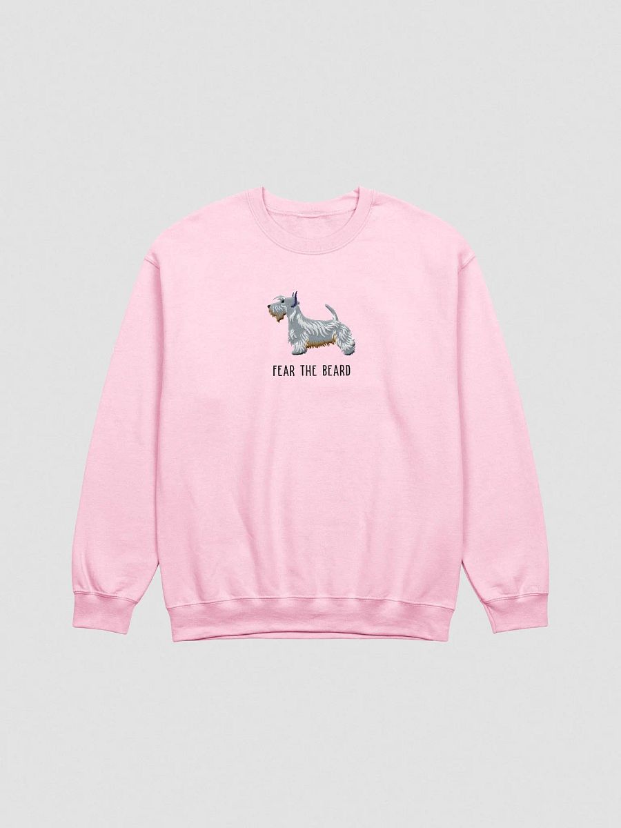 Fear the Beard Sweatshirt (Embroidered) of a Scottish Terrier(Blue) product image (4)