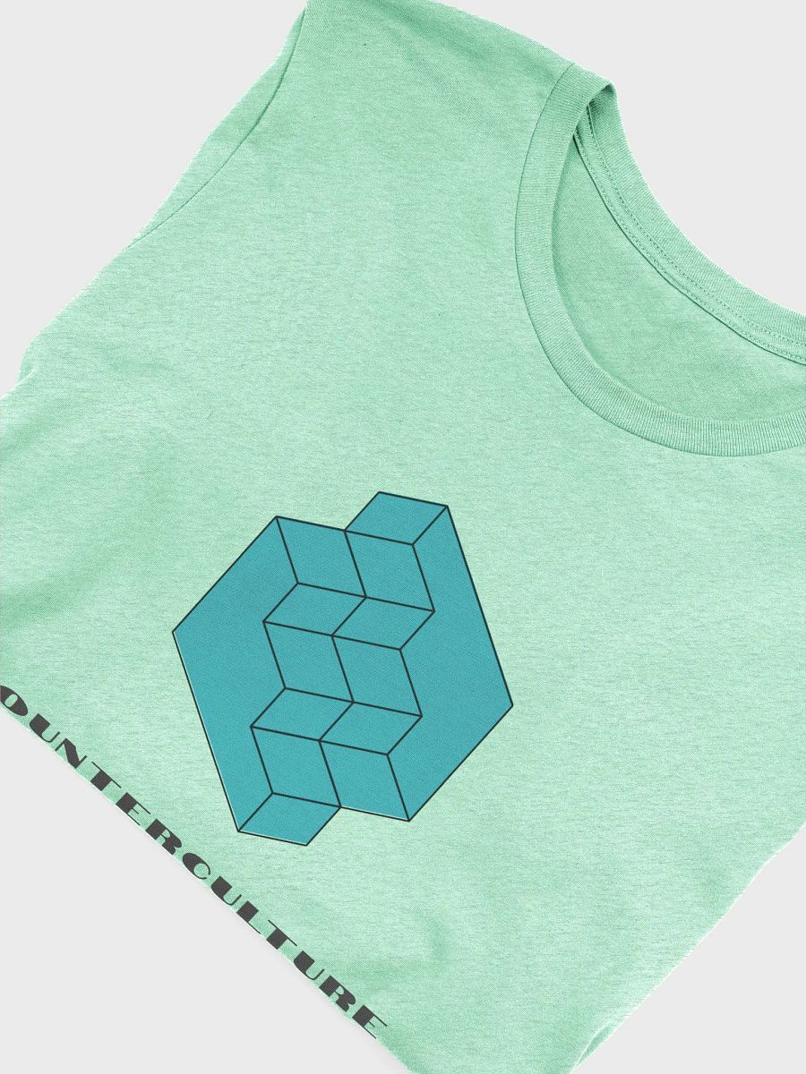 Isometric Cubes Teal T-Shirt product image (5)