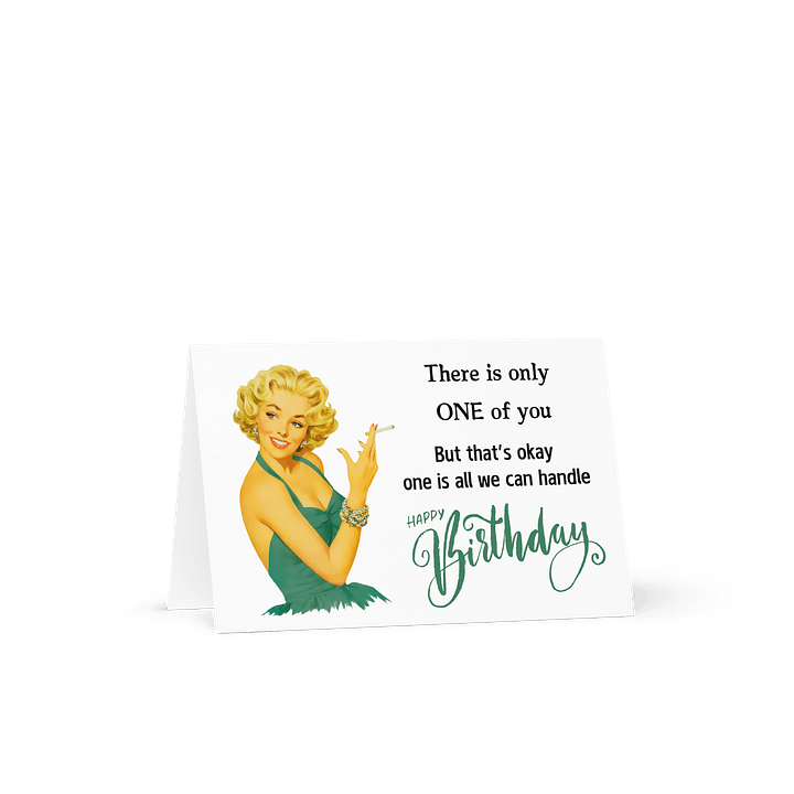 1950s Retro Happy Birthday Card product image (2)