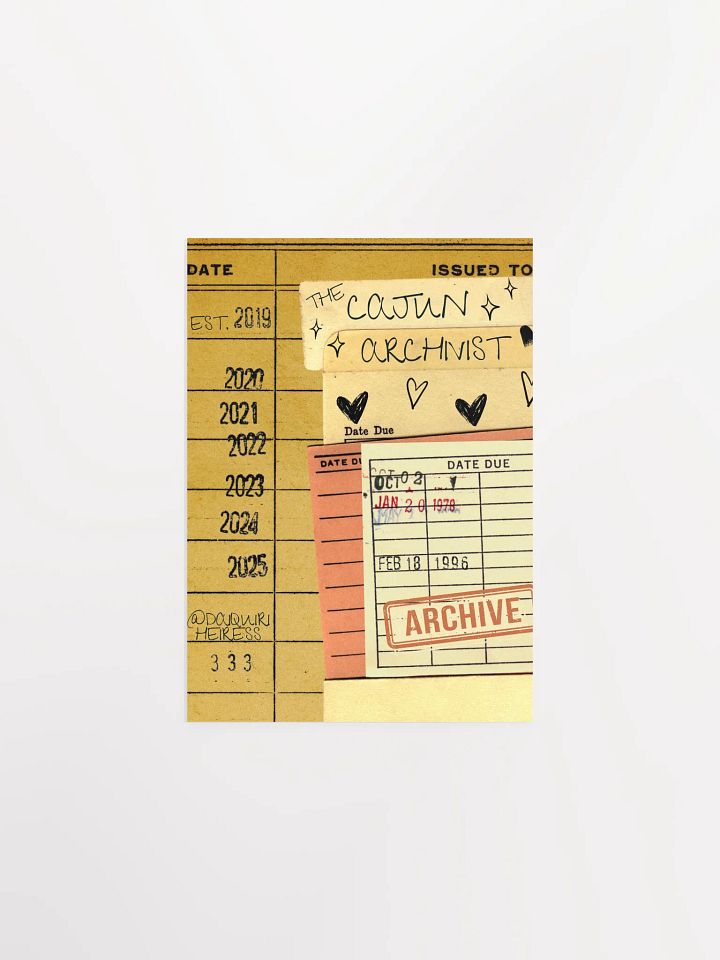 THE CAJUN ARCHIVIST PRINT product image (1)