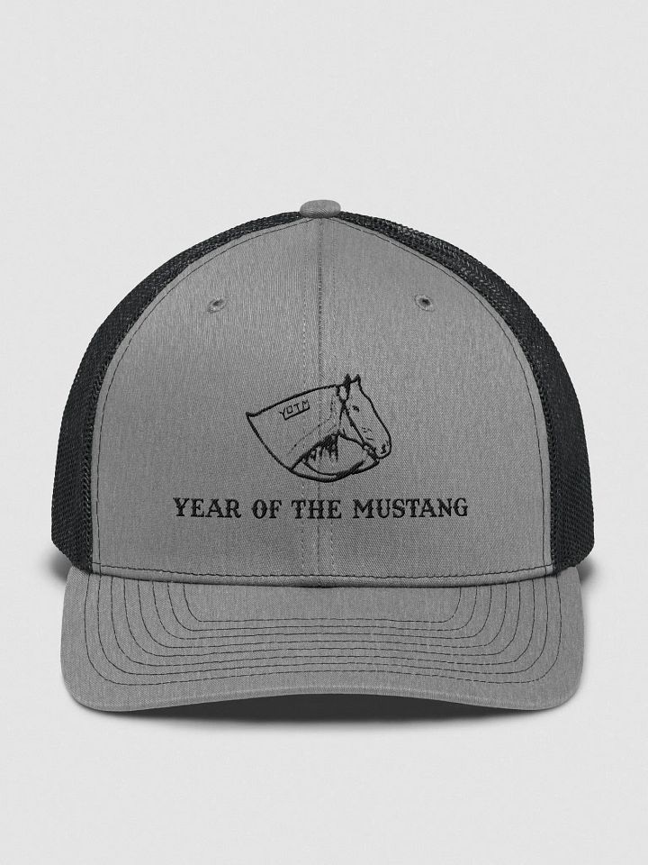 Year of the Mustang Richardson Trucker Hat (Black Logo) product image (1)