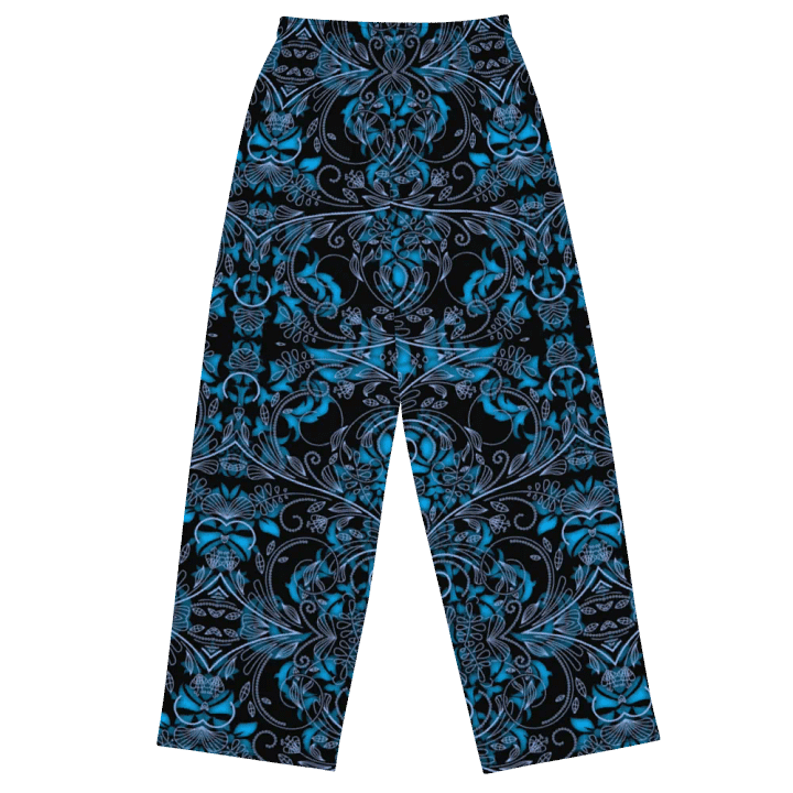 Blue Vines and Lace Wideleg Pants product image (1)