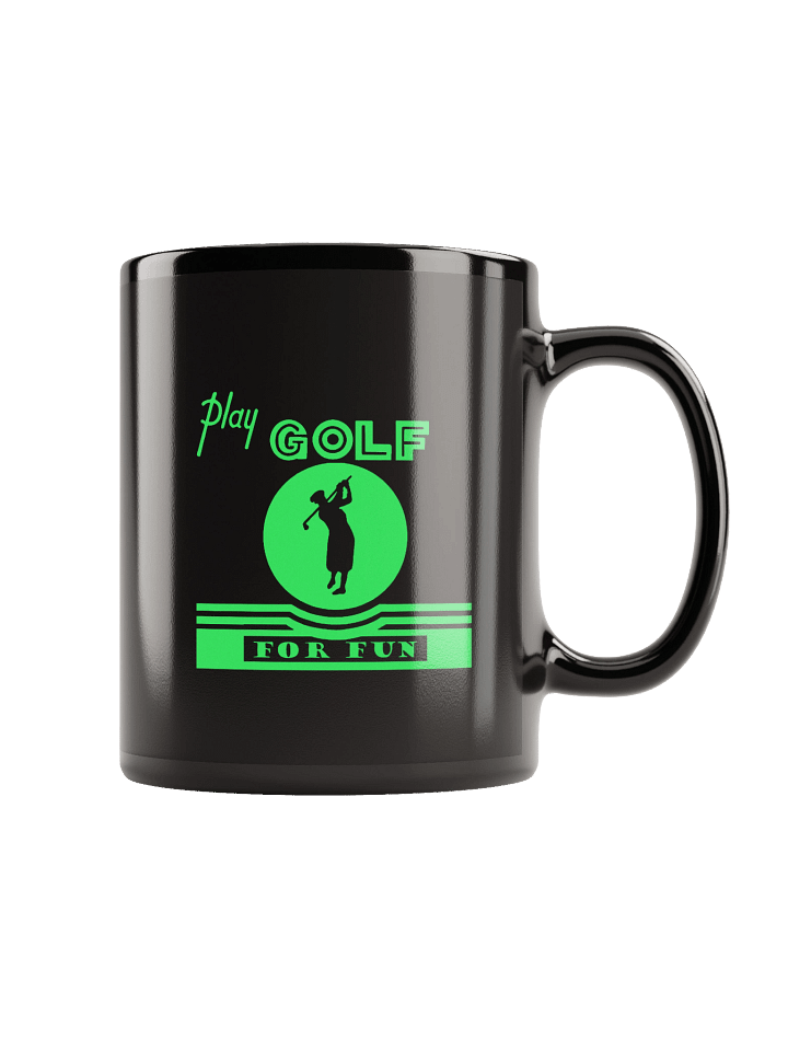'Golf for Fun' Black Mug product image (1)
