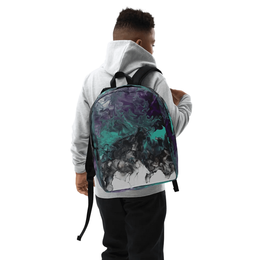 Acrylic Pour Printed Backpack- Original FCCA Design product image (9)