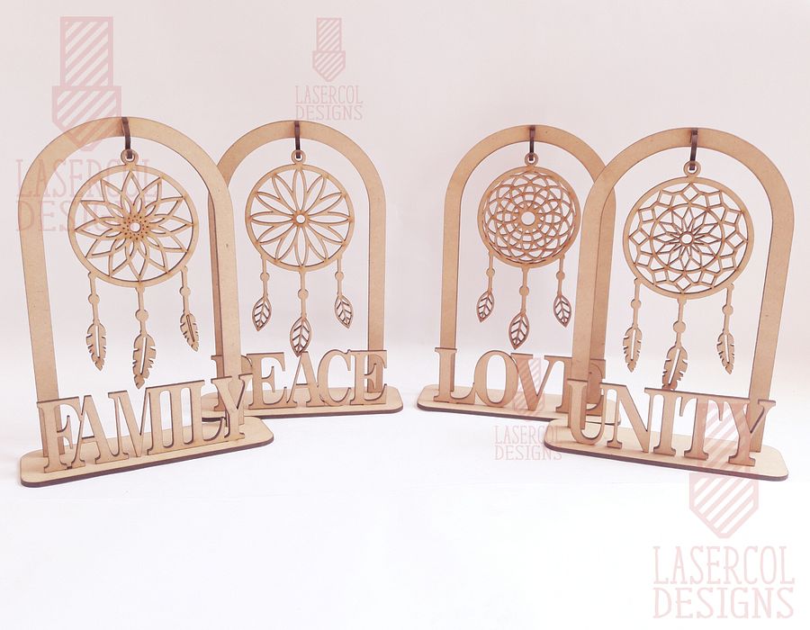 Dreamcatcher on stand - Laser Cut Files product image (9)