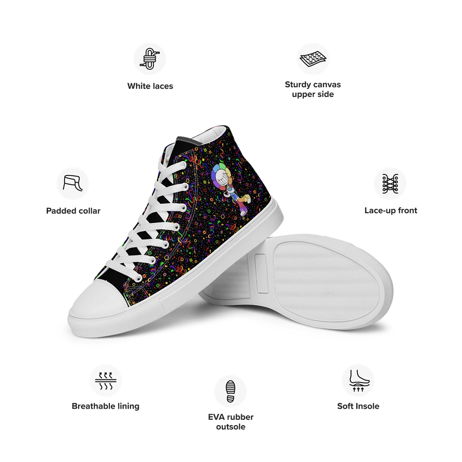 Black Arcade and White Chibi Flower Sneakers product image (39)