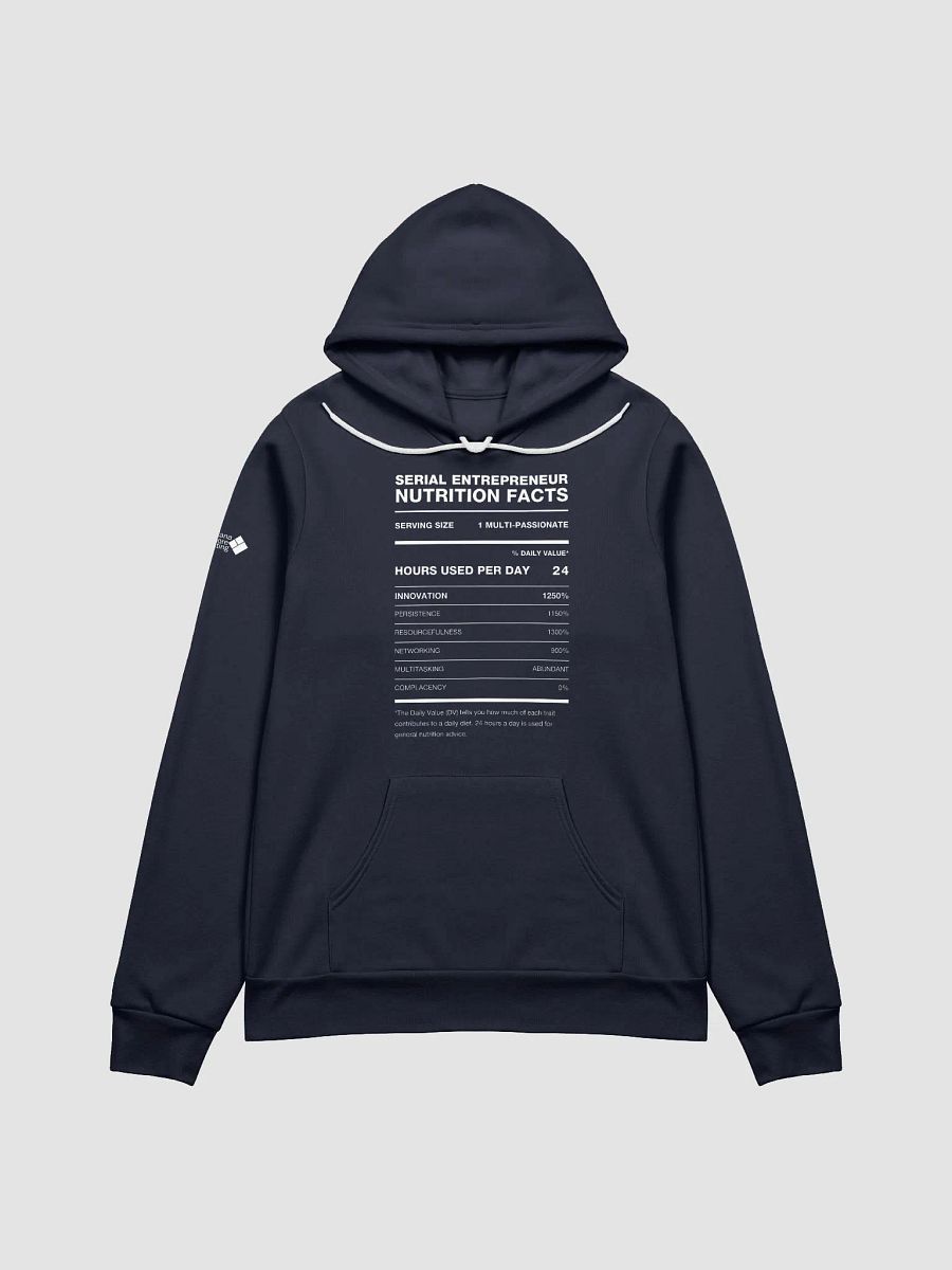SERIAL ENTREPRENEUR Nutrition Facts Comfort Hoodie product image (9)