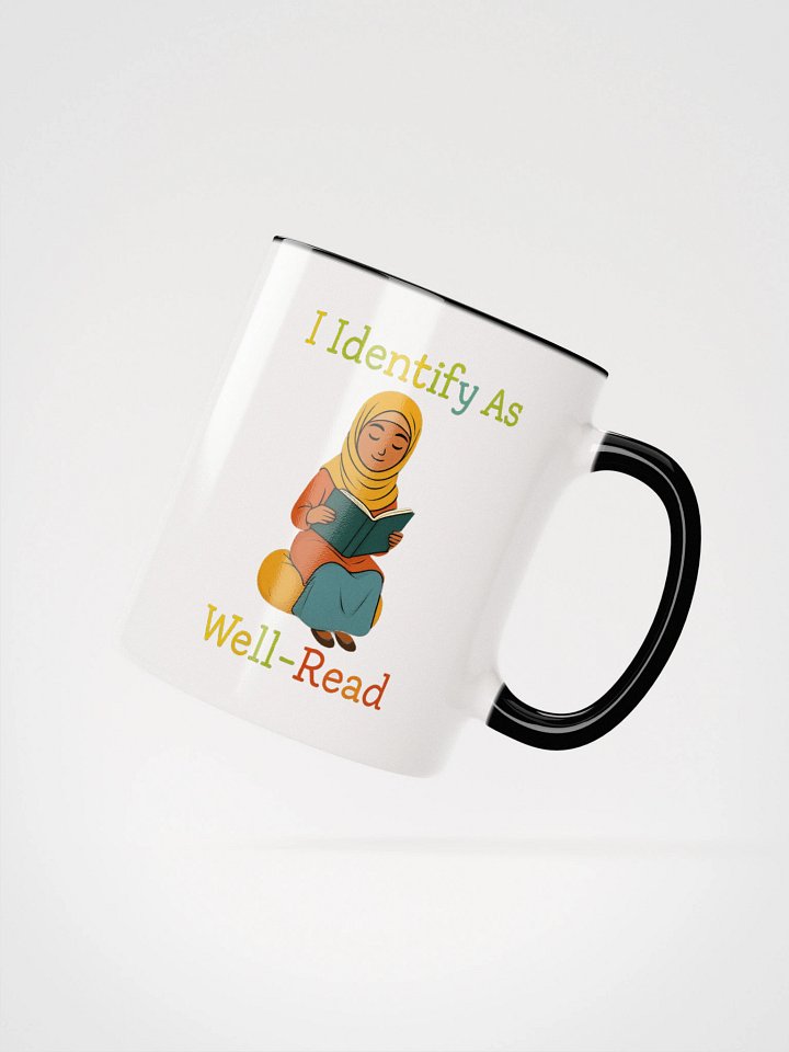 I Identify as Well-Read Muslim Girl Reading Accent Mug product image (3)