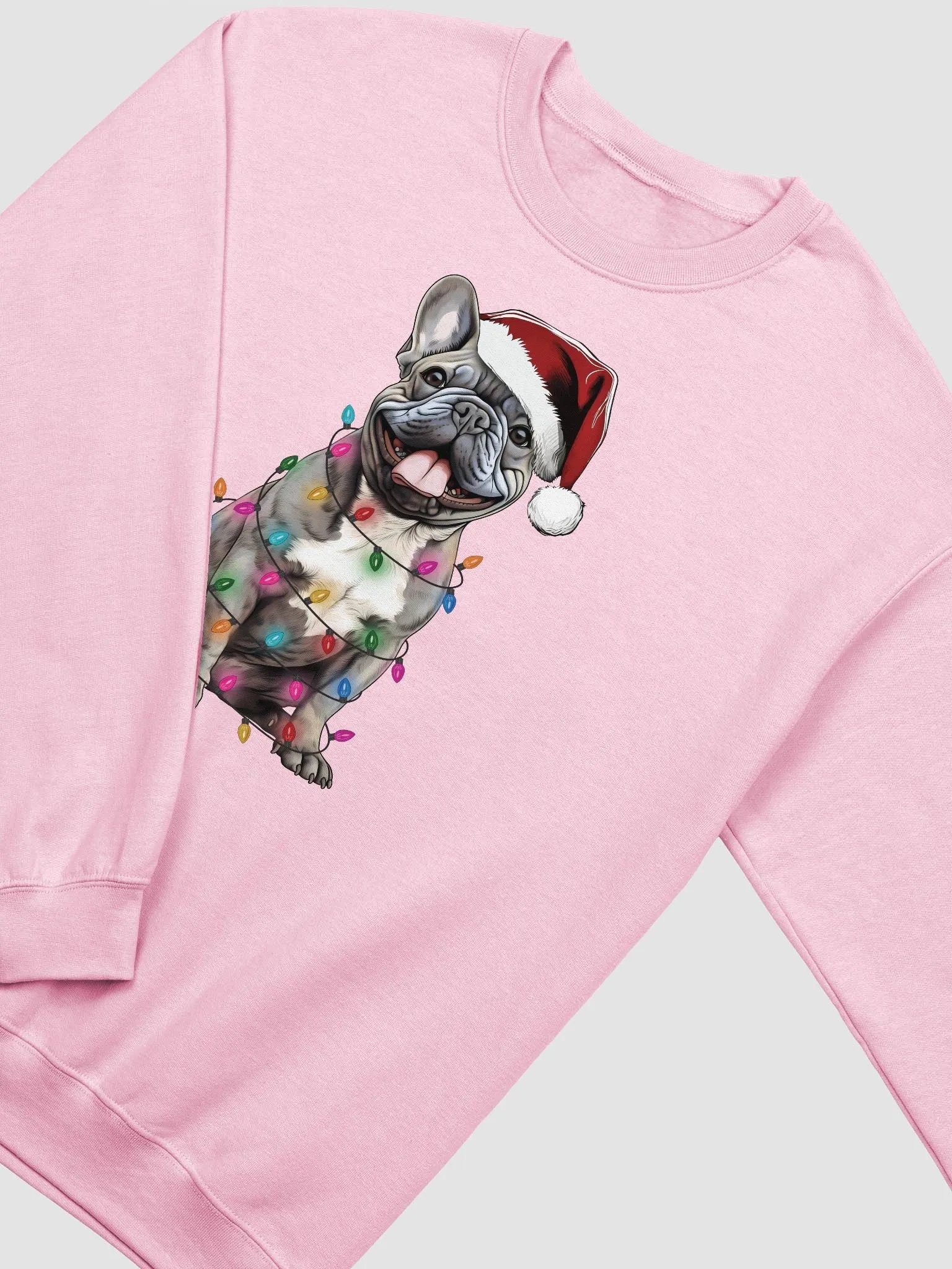 Funny French Bulldog(Blue) Christmas Sweatshirt for Frenchie Paw-rents product image (14)