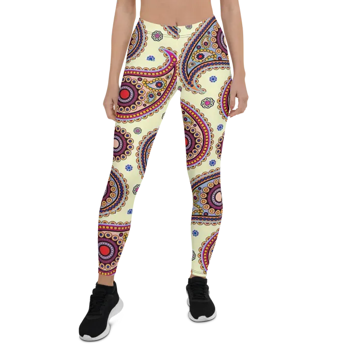 Vibrant Paisley Dreams Leggings product image (1)