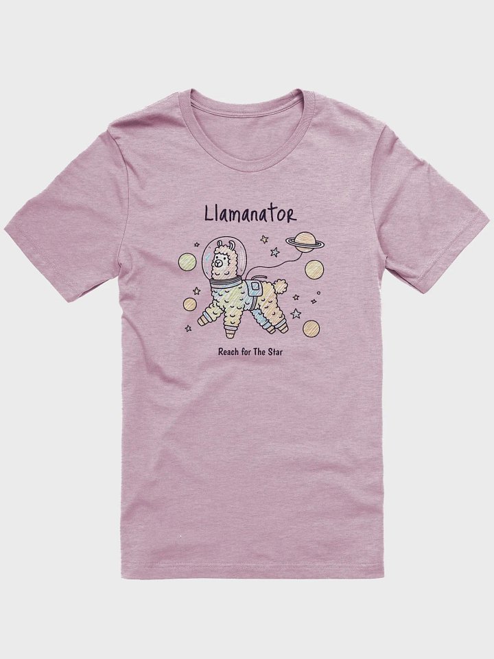 Llamanator reach for the star funny llama joke T-shirt product image (1)