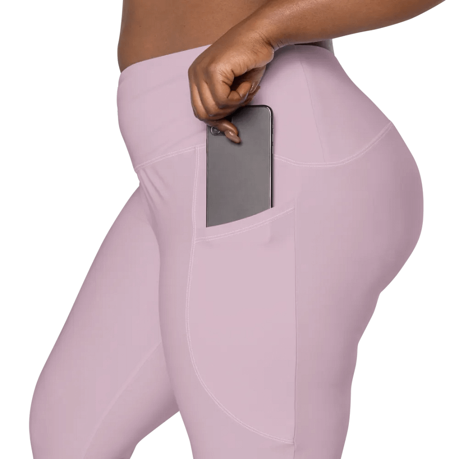 Serene Pink All Over Print Leggings with Pockets product image (8)