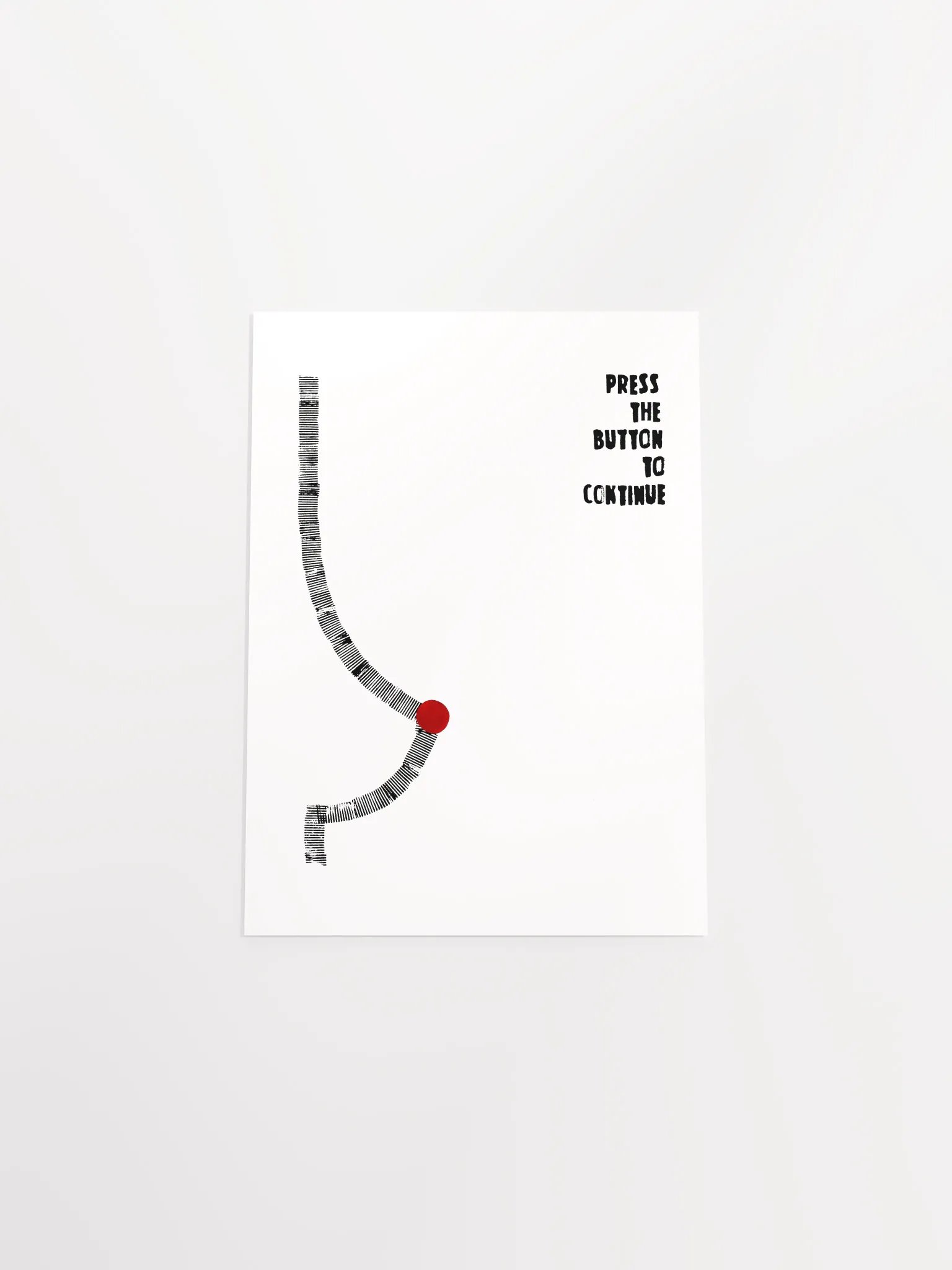 Press the Button to Continue – Art Print product image (4)