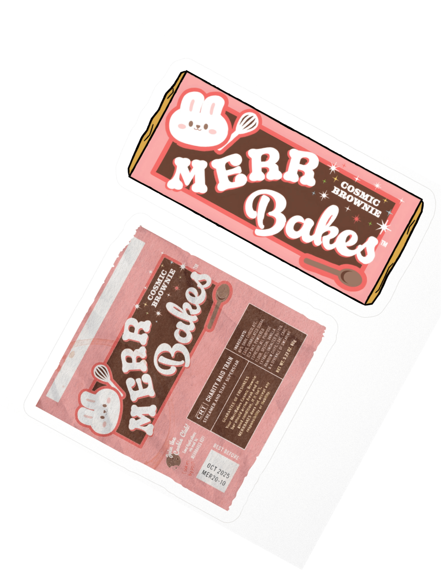 Merr's Cosmic Brownie Sticker Duo | MerrBakes product image (3)