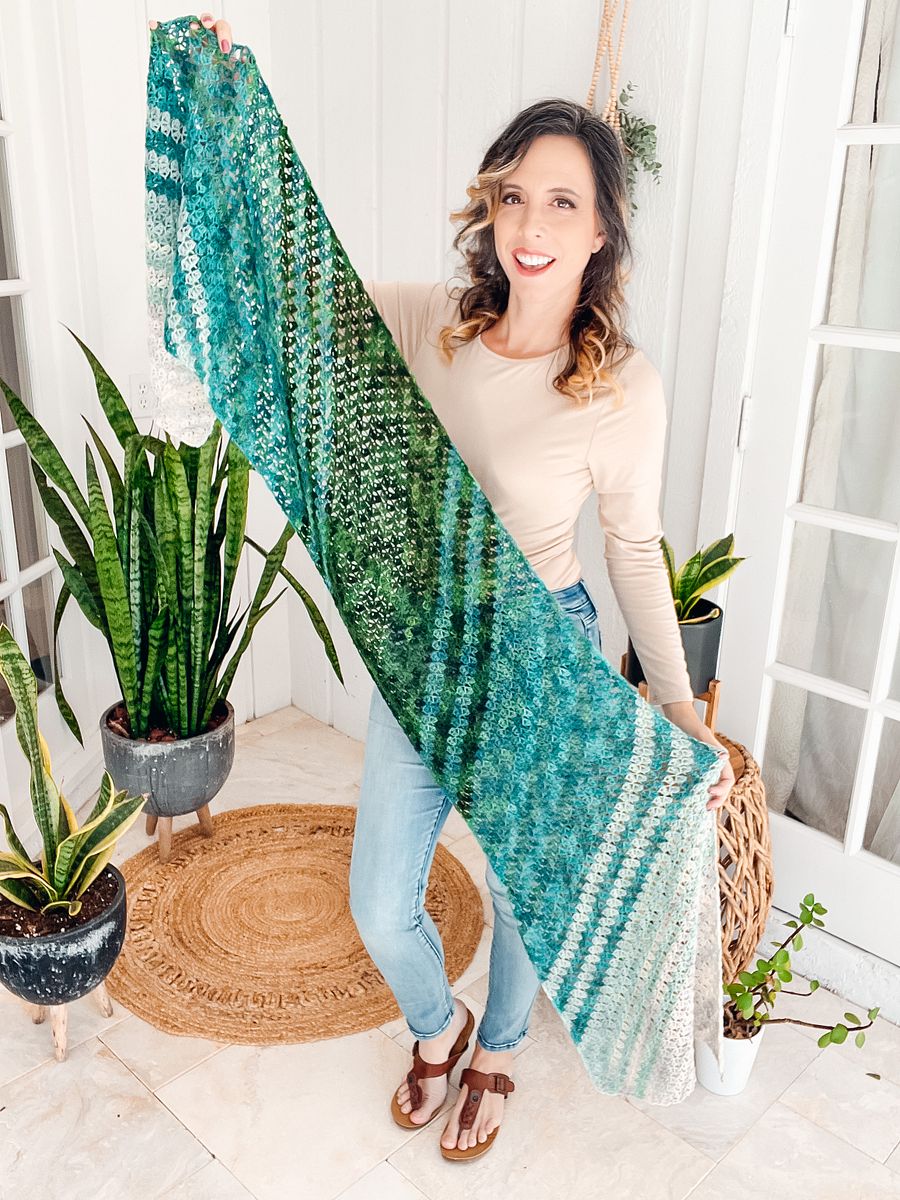 Easily Crochet The On The Bias Shawl product image (1)