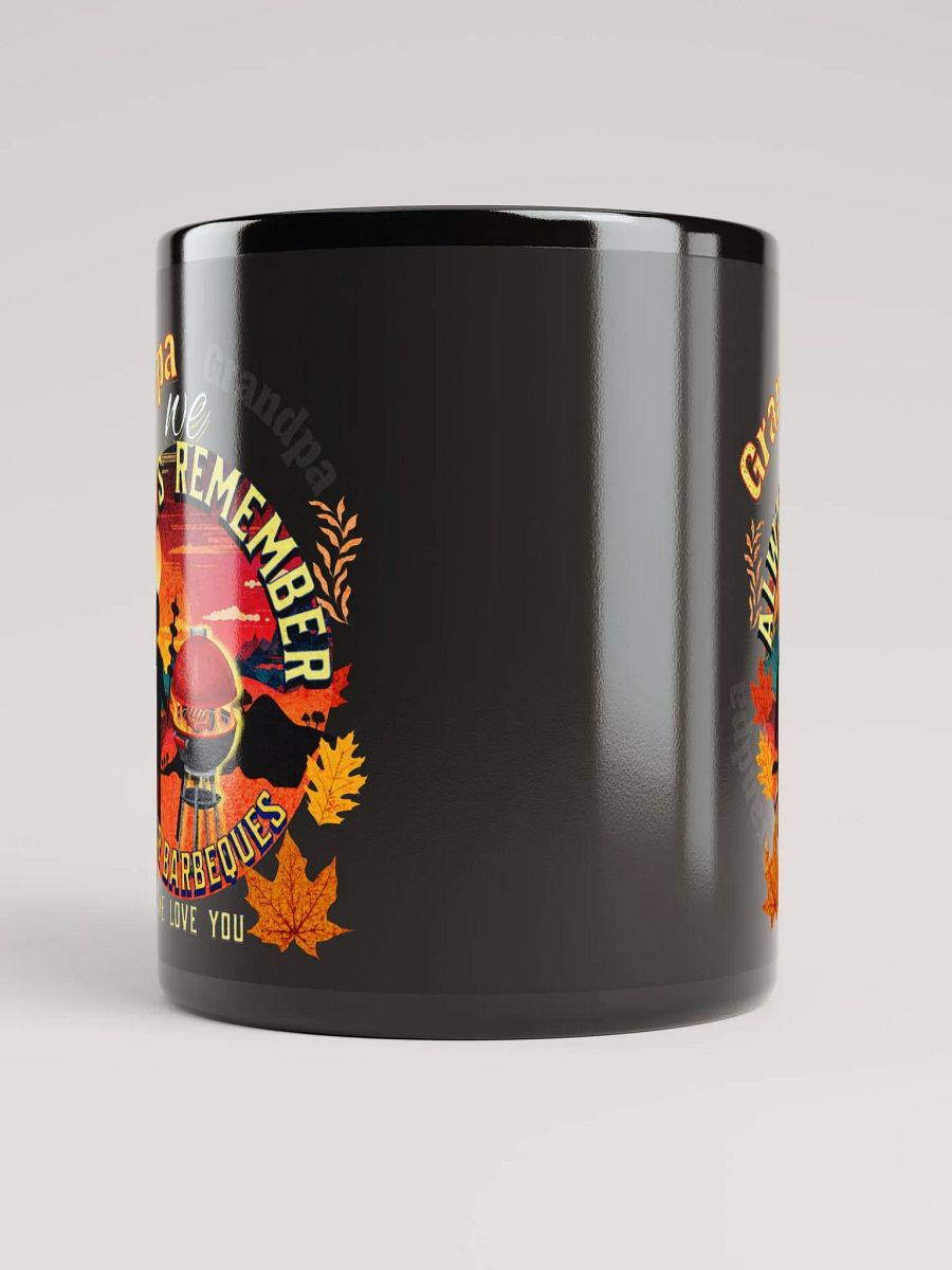 coffee Mug. grandad depicting ‘Grampa we always remember your BBQ’.  Perfect gift from grandchildren product image (9)