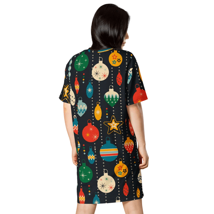 Christmas Ornaments T-Shirt Dress product image (2)