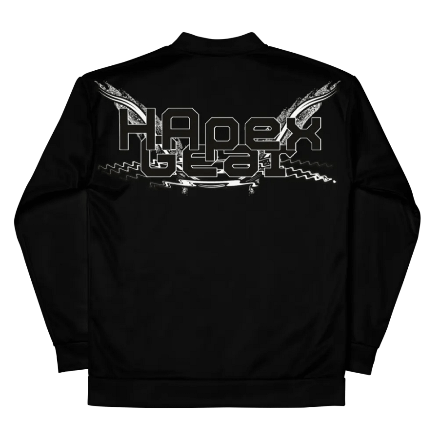 Bomber Jacket - Black - Black HApex Gear White Logo product image (10)