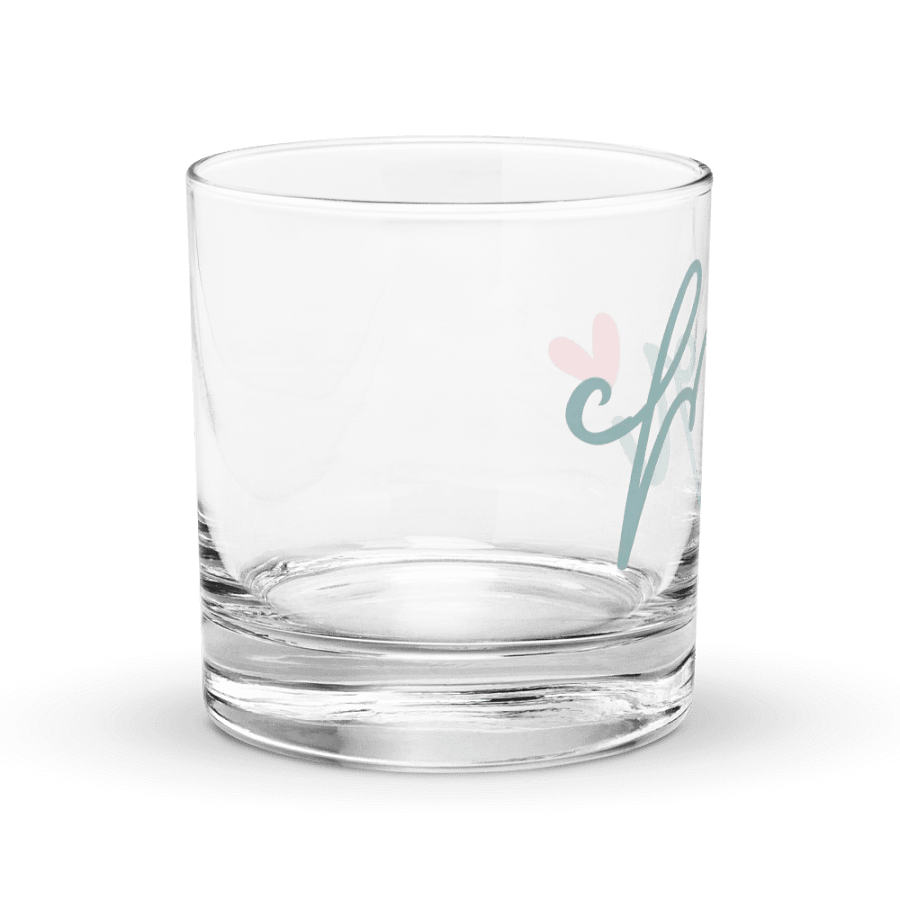 Love Script Rocks Glass product image (3)