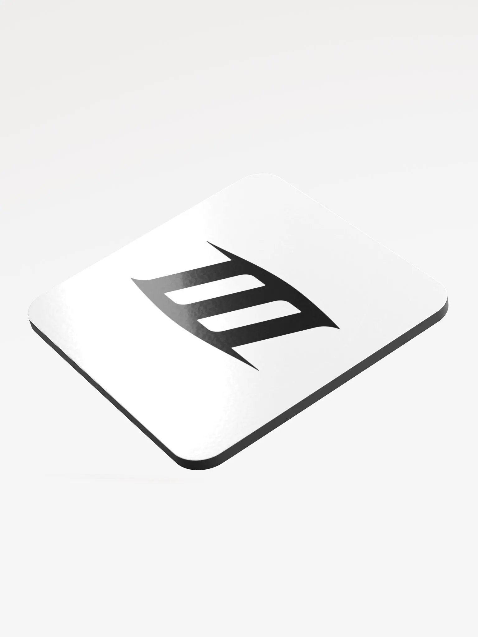 RockhoundBlack Black Logo Glossed Cork Coaster product image (3)