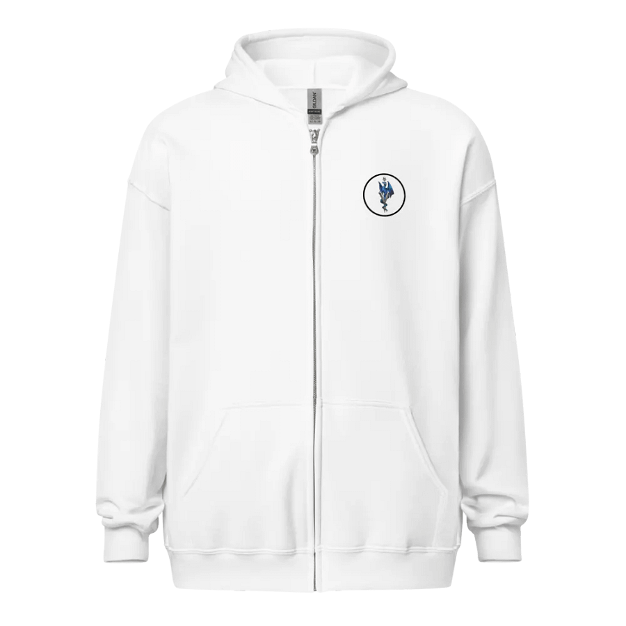 Dragon Doc Heavyweight Full-Zip Hoodie - White product image (1)