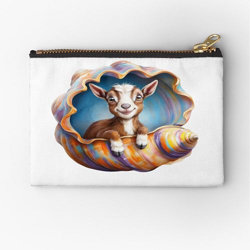 ✨ How udderly adorable is this?! 😍🐐🐚 Keep your treasures safe and sound in this super cute pouch featuring the happiest littl...