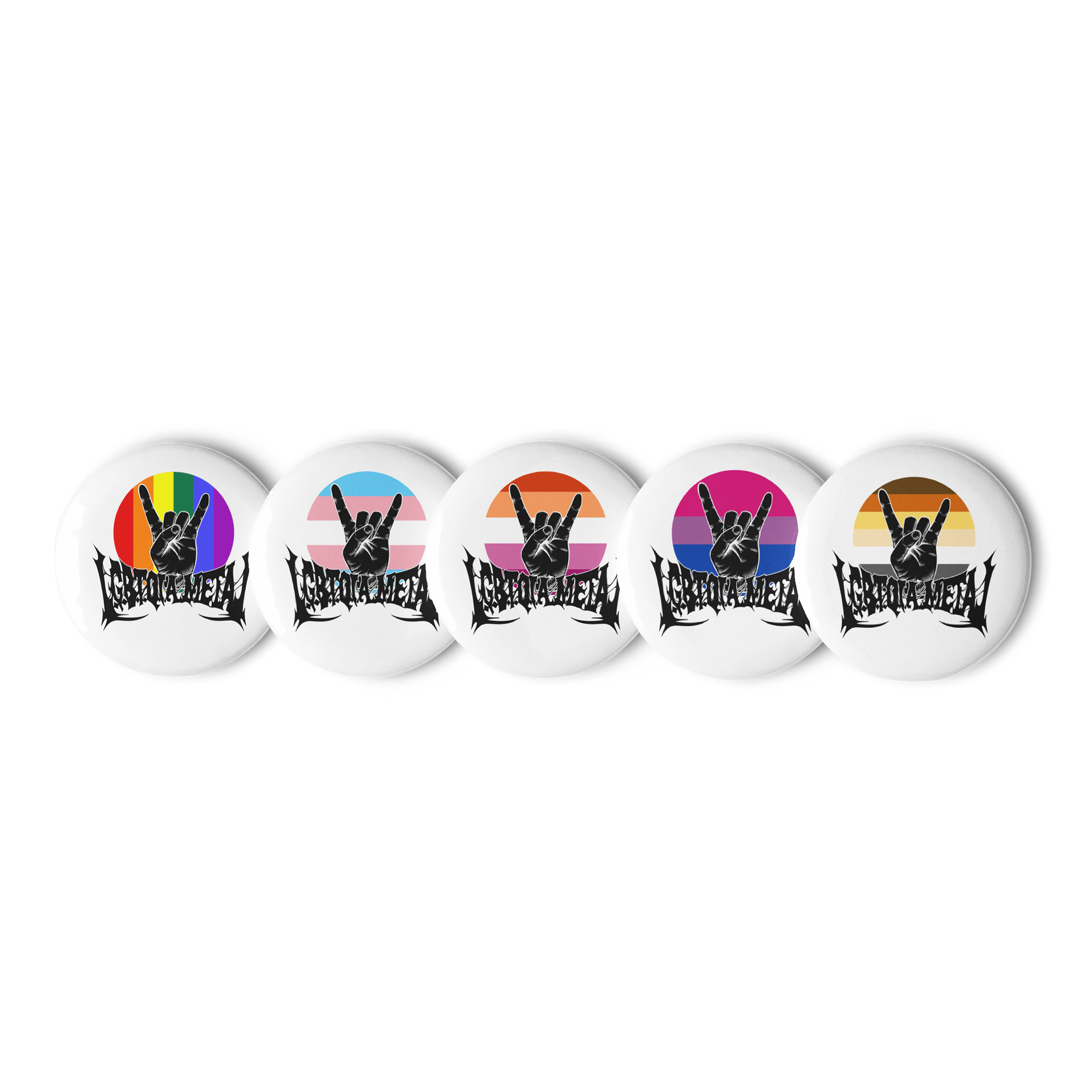 LGBTQIA Rainbow Metal Pins product image (1)