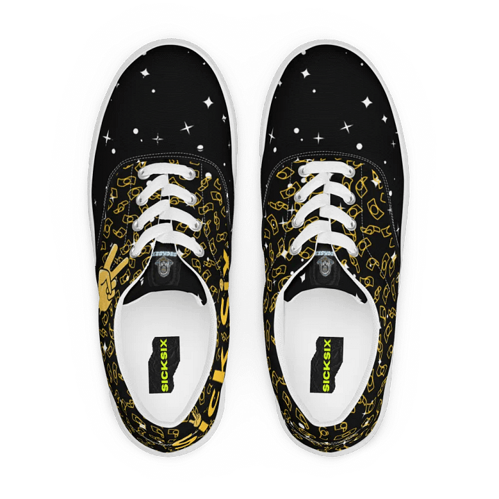 Sick Six Peace Sign Canvas Shoes product image (2)