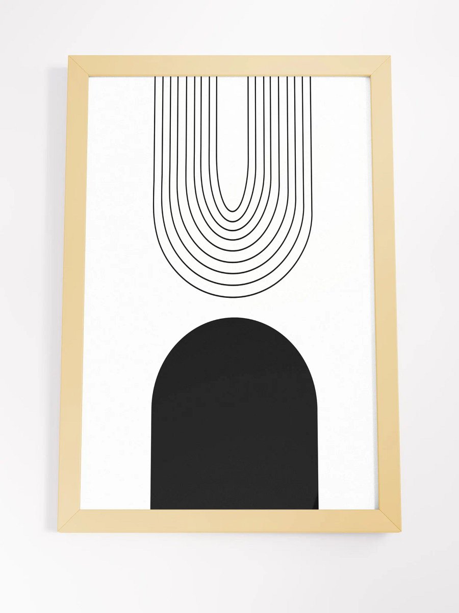 Minimalist Vase and Leaves Framed Poster product image (21)
