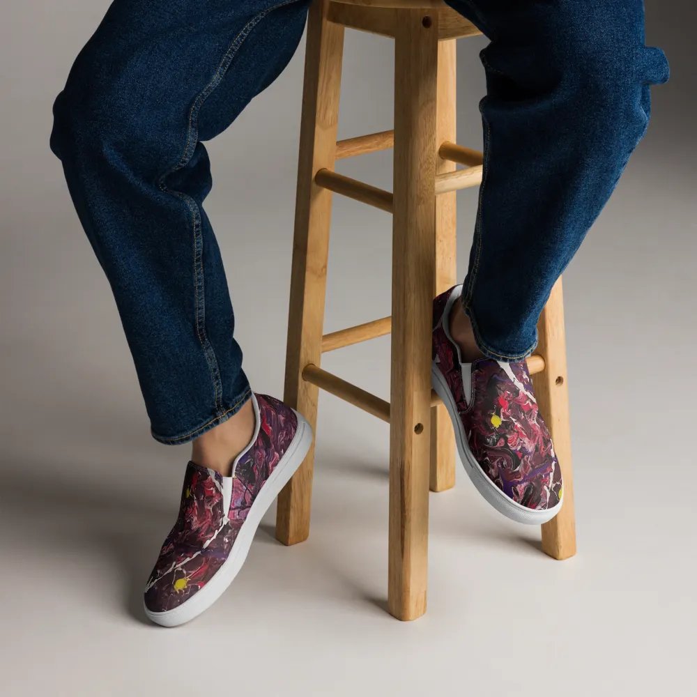 Men's Slip-On Canvas Shoes (Purple Rain) product image (3)