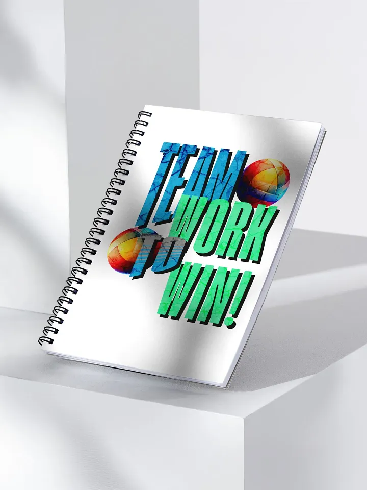 Team Work To Win Volleyball Notebook product image (2)