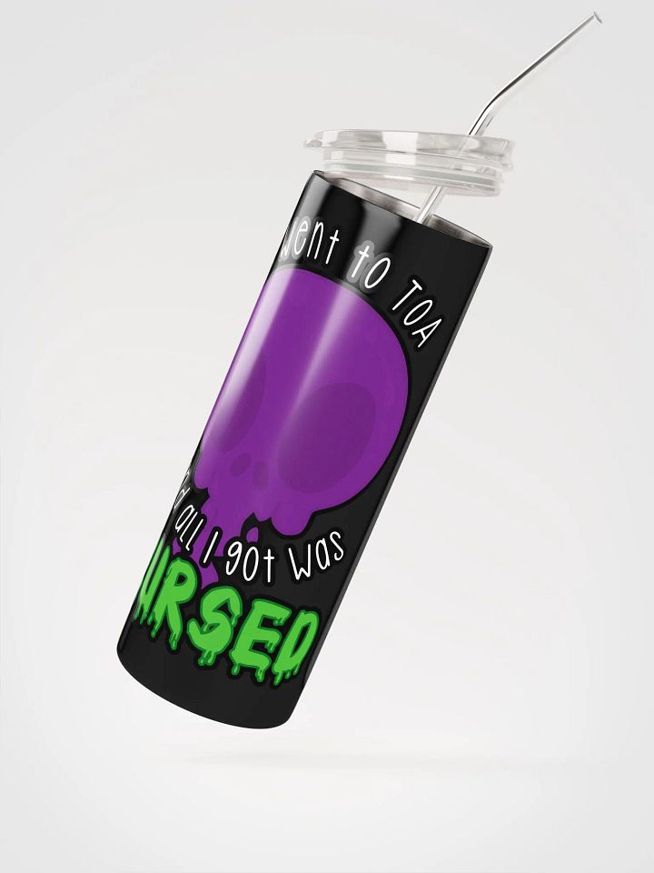 All I Got Was Cursed - Demon Hunter - Tumbler w/Straw product image (2)