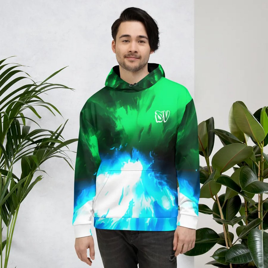 STRAIGHT VIBIN NEON COLOR FADE STYLE ZORO V RYUMA HOODIE product image (4)