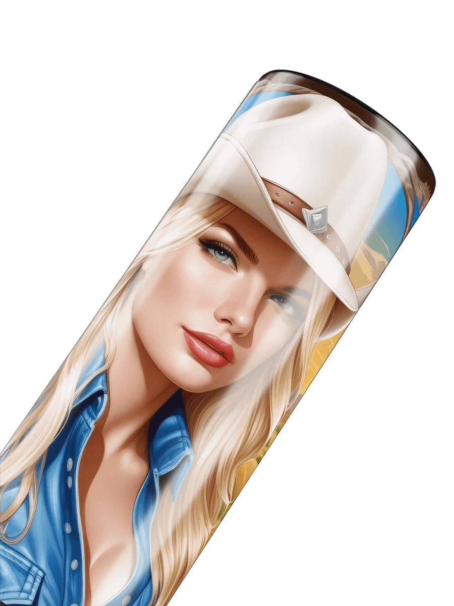 Beautiful Cowgirl 20 oz Skinny Stainless Steel Tumbler - v3 product image (6)