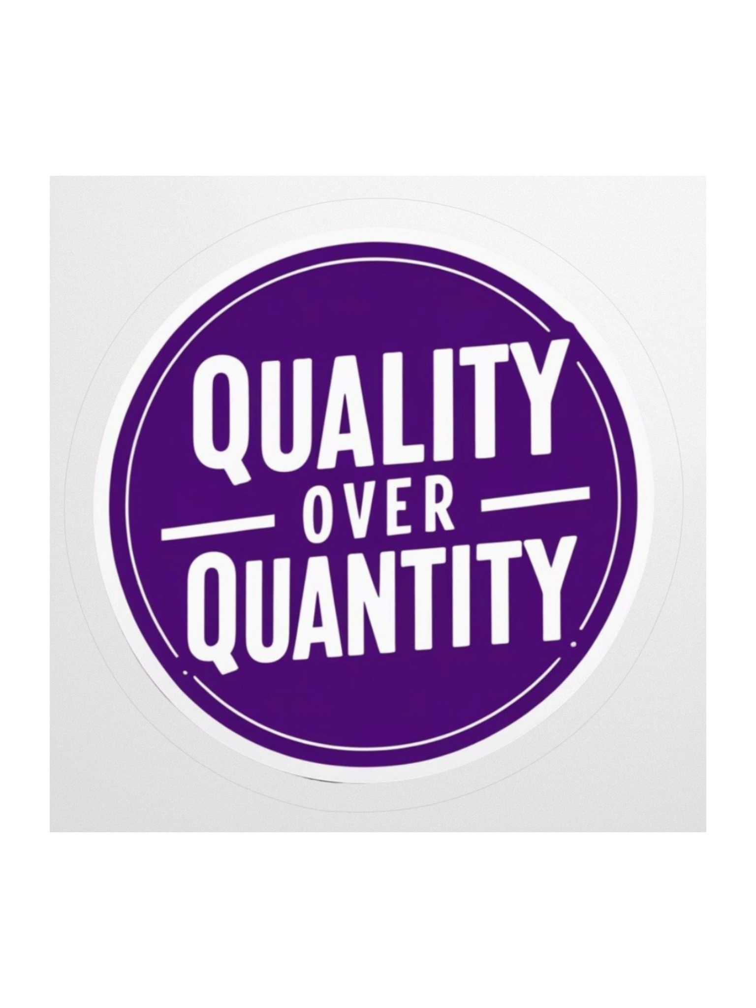Quality Over Quantity Kiss Cut Stickers product image (1)