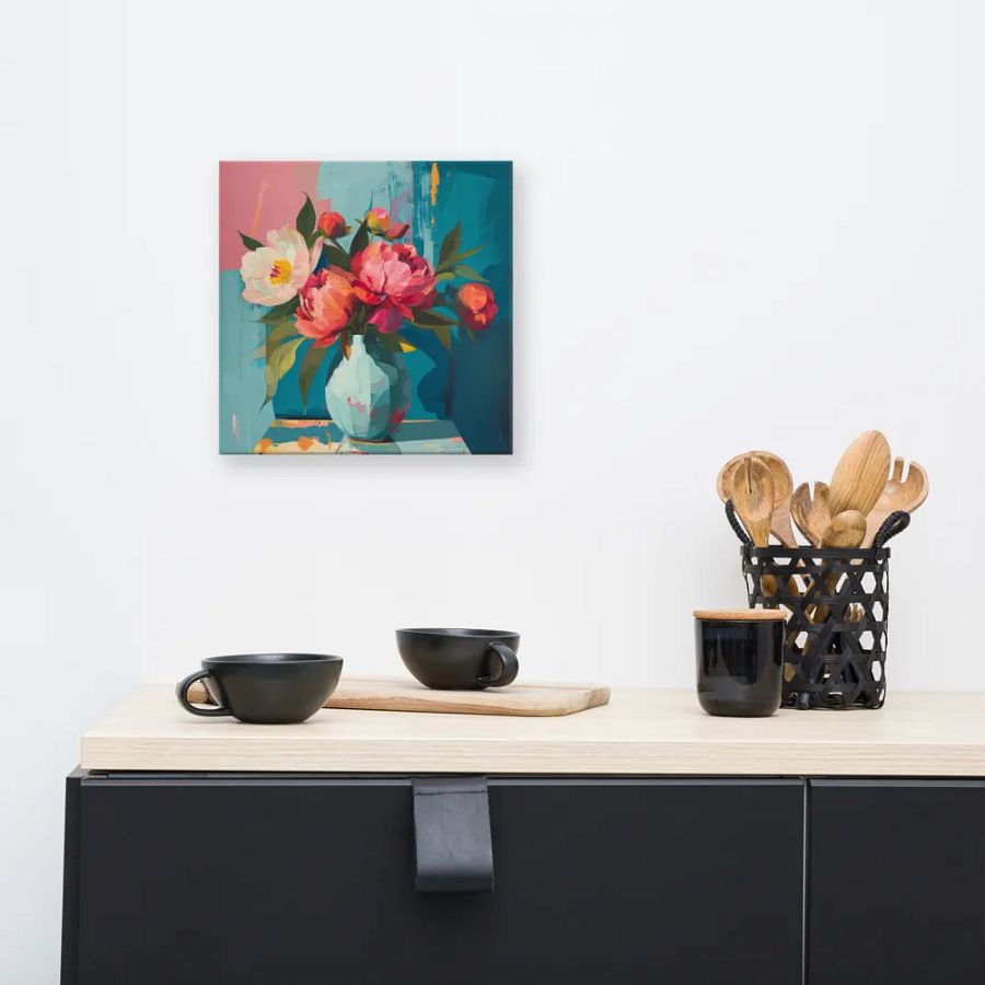 Art2401-82 Vase Flowers Still Life - Canvas Print - sm product image (5)