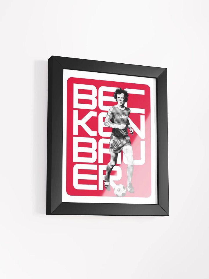 Franz Beckenbauer BW Bayern Munich Name Art Framed Print product image (1)