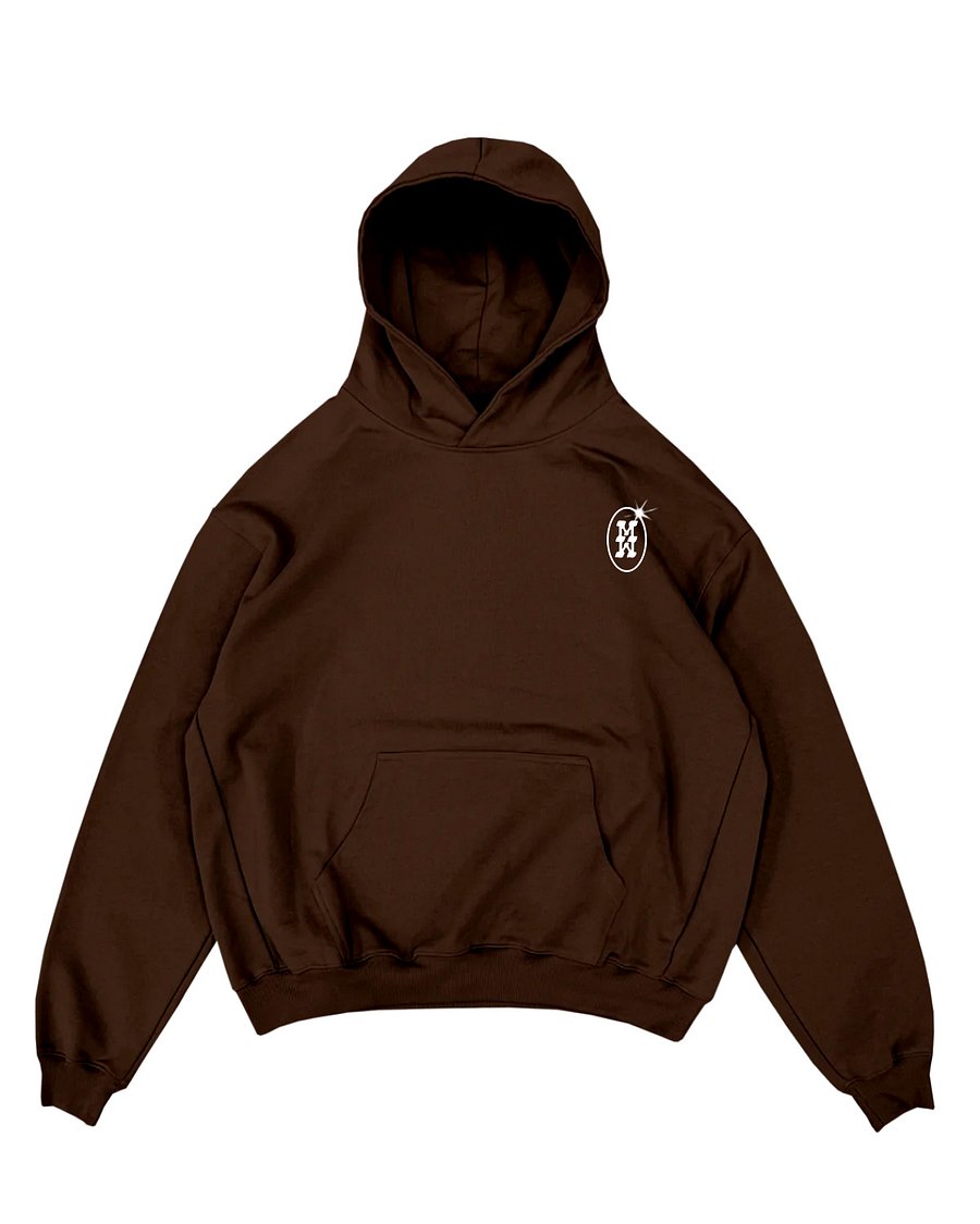 THE CHAOS HOODIE-BROWN product image (1)