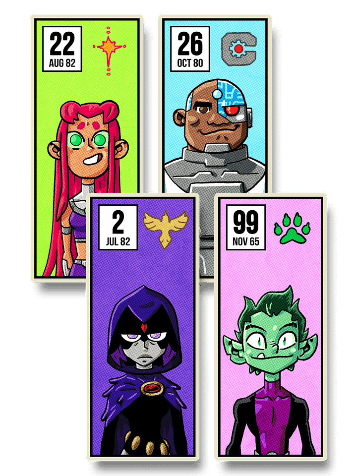 Teen Titans Sticker Pack product image (1)