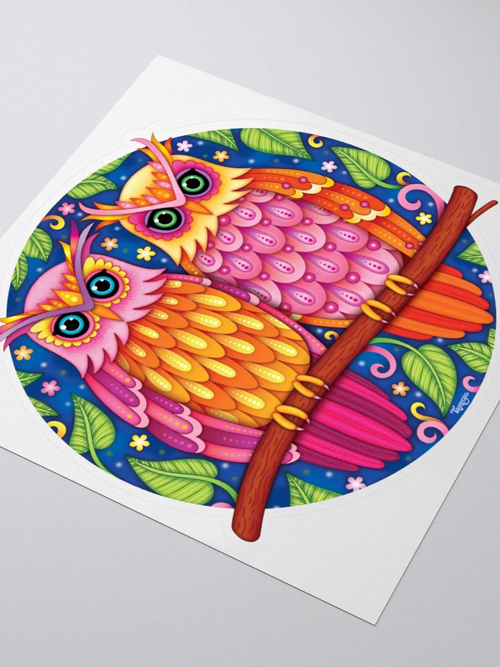 Two Owls Sticker product image (2)