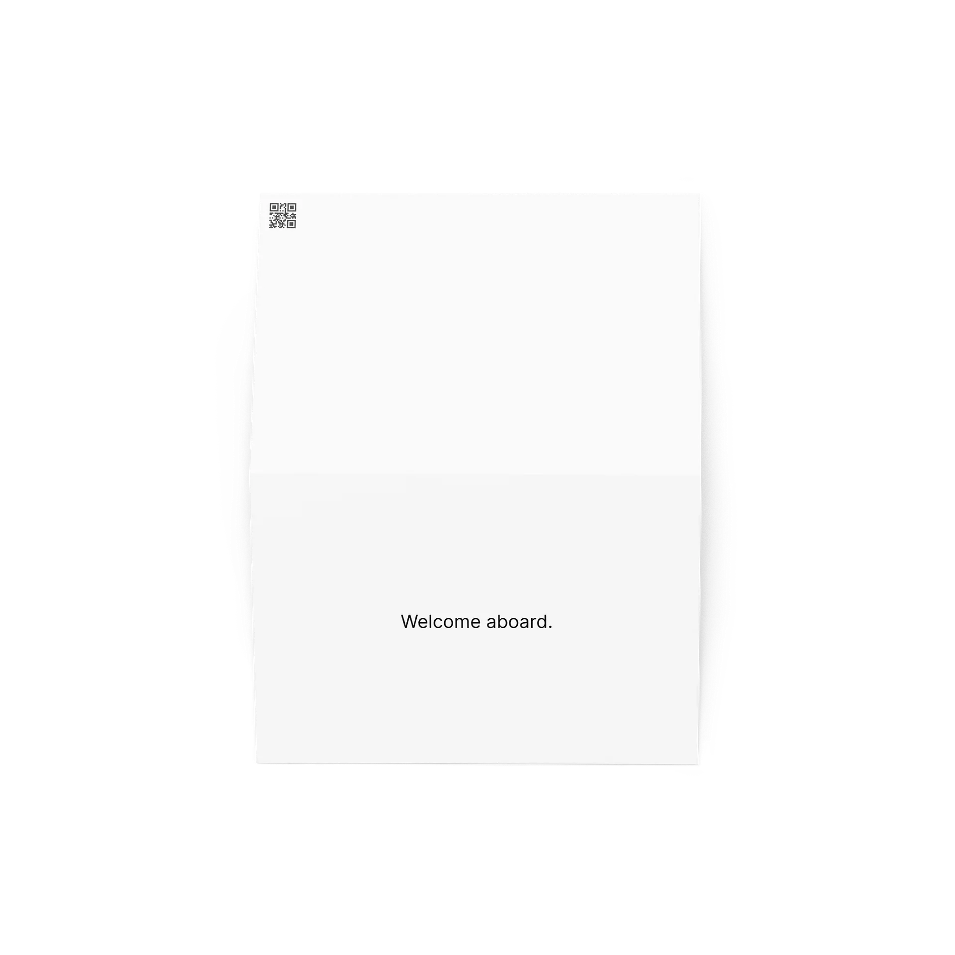 Midnight Mystery Greeting Card - Welcome aboard. product image (2)