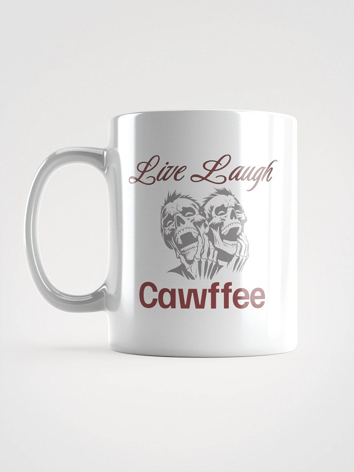 Live Laugh Cawfee White Glossy Mug product image (2)