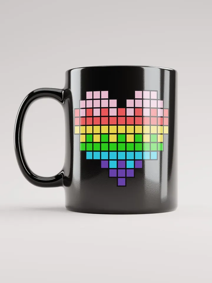 Easter Heart Black Glossy Mug product image (1)