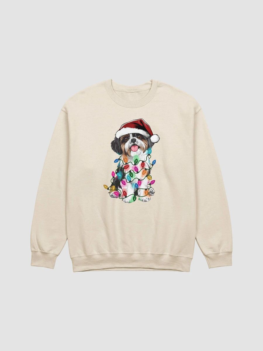 Funny Shih Tzu(Black Mask) Christmas Sweatshirt product image (22)
