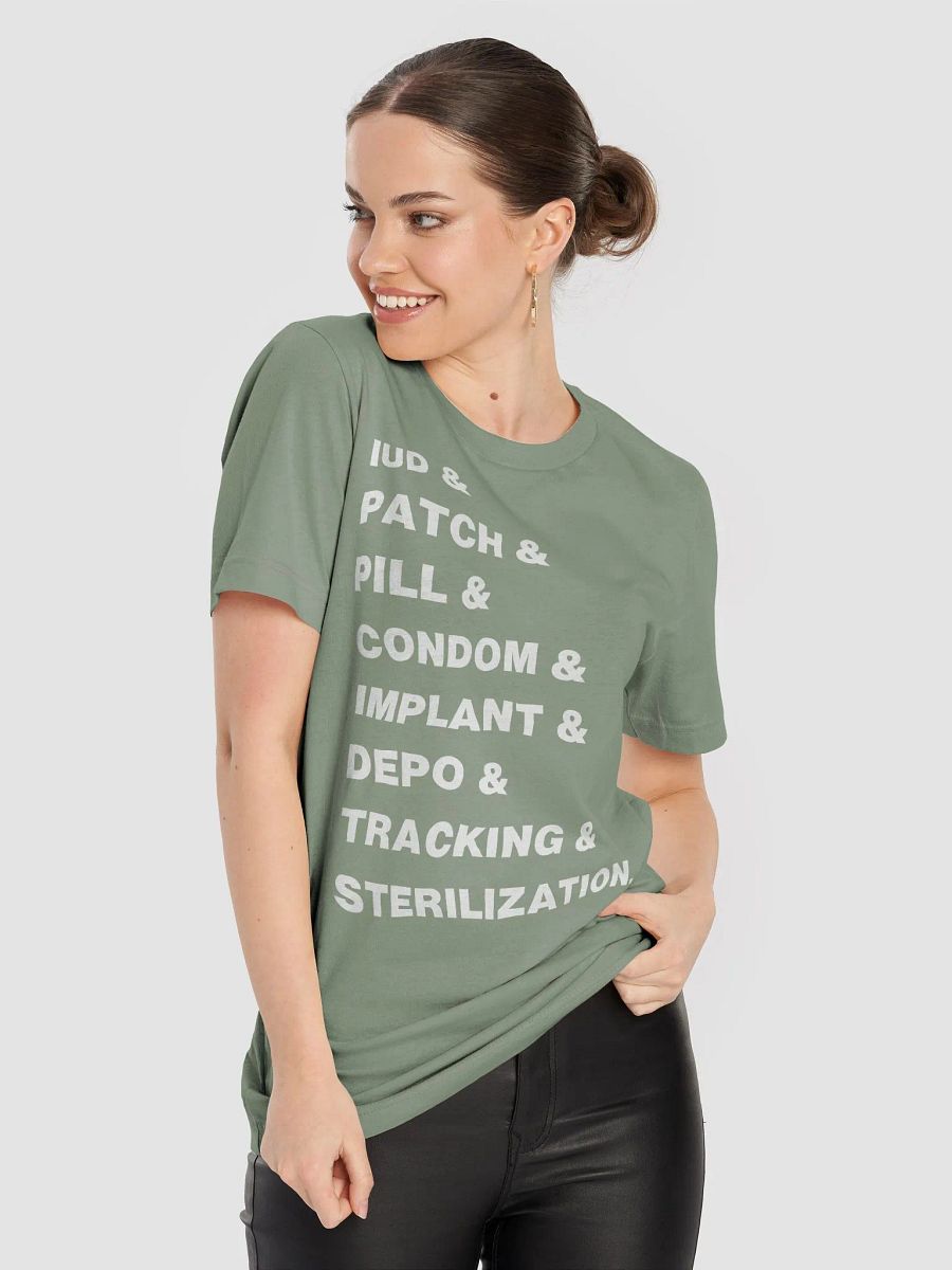 birth control & (short tee with light font) product image (73)
